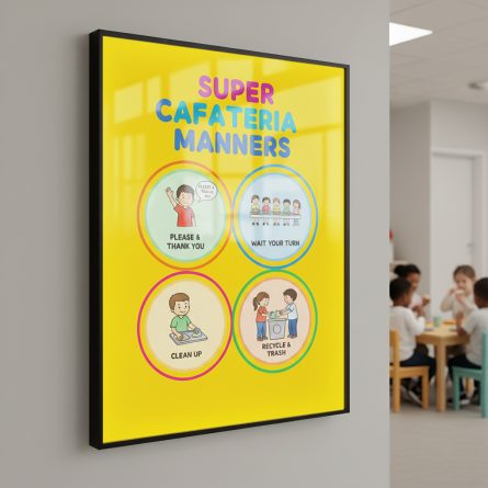 Preschool Cafeteria Ultra Slim LED Poster Frames