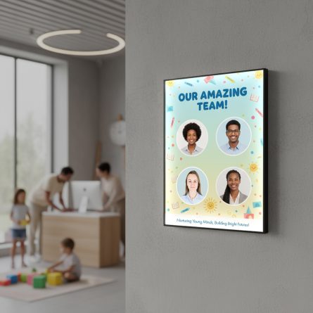 Preschool Staff & Administration Ultra Slim LED Poster Frames