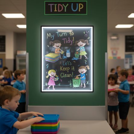 Preschool Cafeteria Ultra Slim LED Poster Frames