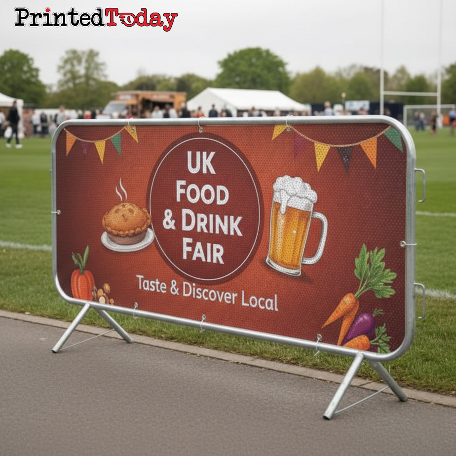 Mesh 2.3m Crowd Barrier Covers & Banners