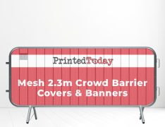Mesh 2.3m Crowd Barrier Covers & Banners