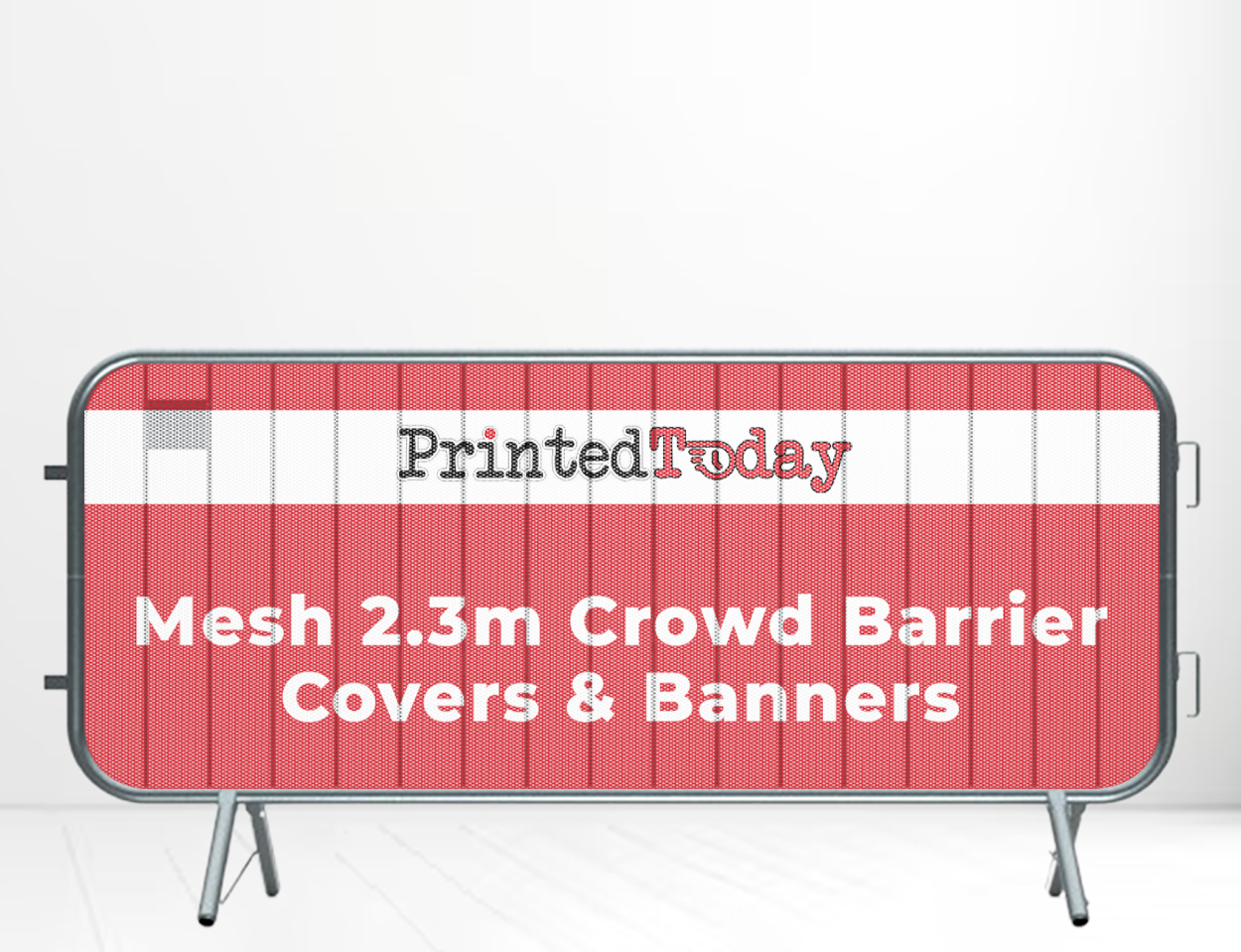 Mesh 2.3m Crowd Barrier Covers & Banners