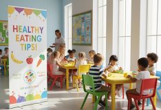 Nursery Cafeteria Banner Stands