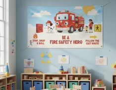 Nursery Fire Safety Banner Printing