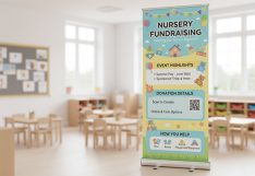 Nursery Fundraising Banner Stands