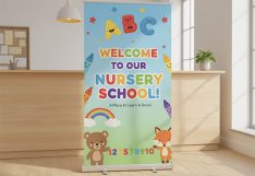 Nursery Reception Banner Stands