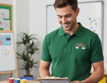 Nursery Staff Branded Polo Shirts Printing