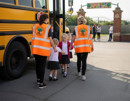 Nursery Staff High-Visibility Safety Vests Printing