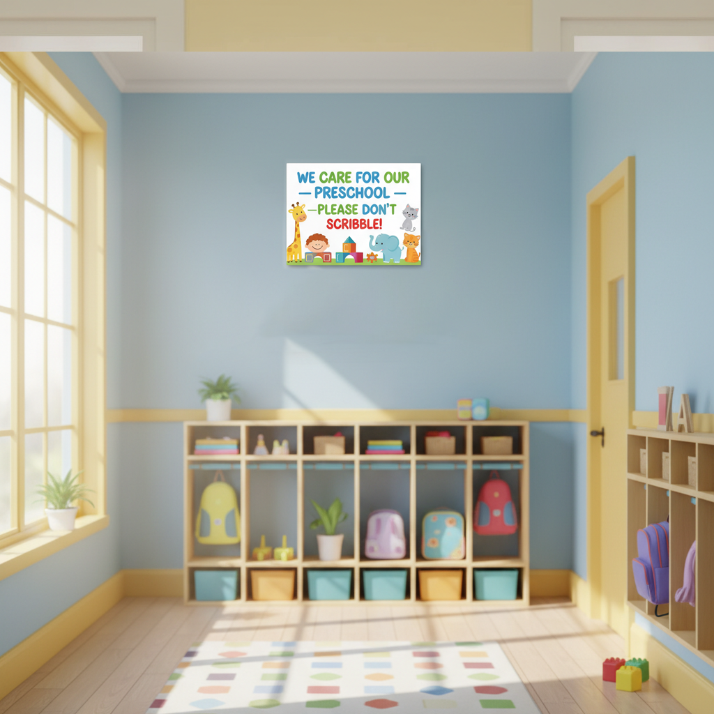 Kindergarten Anti-Graffiti Laminated Board Printing
