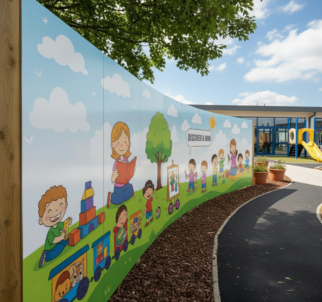 Preschool Anti-Graffiti Laminated Printed Hoardings
