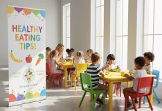 Preschool Cafeteria Banner Stands