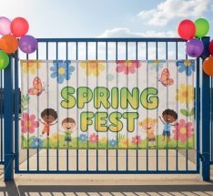 Kindergarten Gate Outdoor Mesh Banner Printing