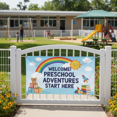 Preschool Gate Outdoor PVC Banner Printing
