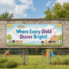 Kindergarten Gate Outdoor PVC Banner Printing