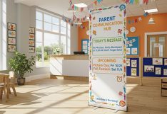 Kindergarten Reception Banner Stands