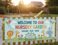 Nursery Gate Outdoor PVC Banner Printing
