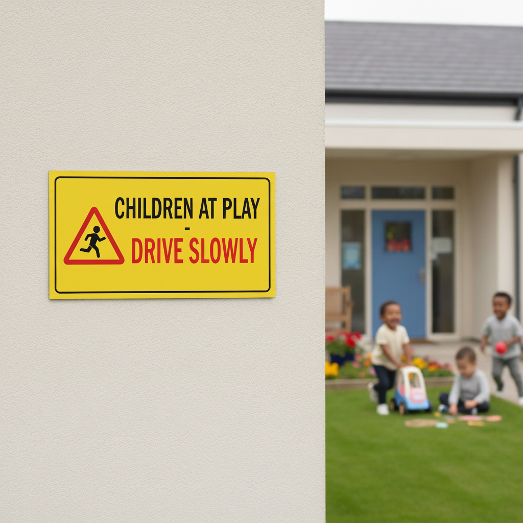 Nursery Gate Safety Signs Printing