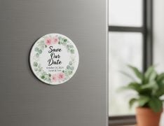 Personalised Save the Date Fridge Magnets