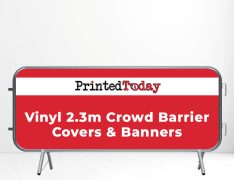 Vinyl 2.3m Crowd Barrier Covers & Banners