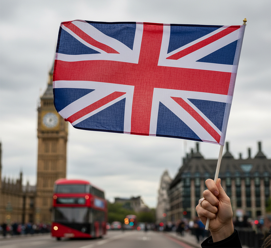 Hand Waving Flag Printing
