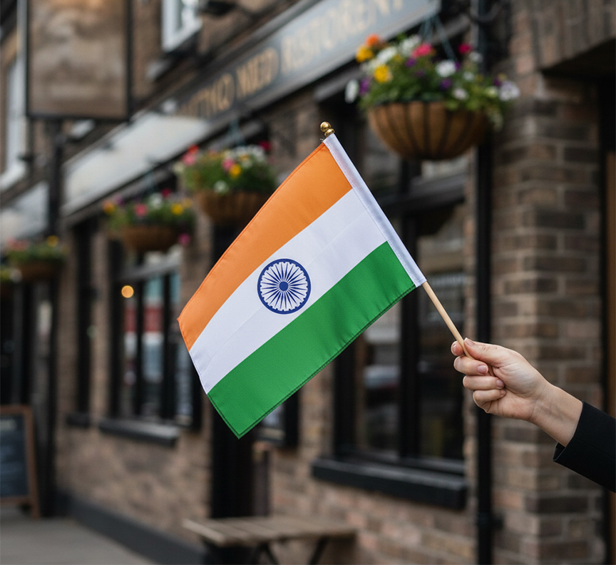 Hand Waving Flag Printing