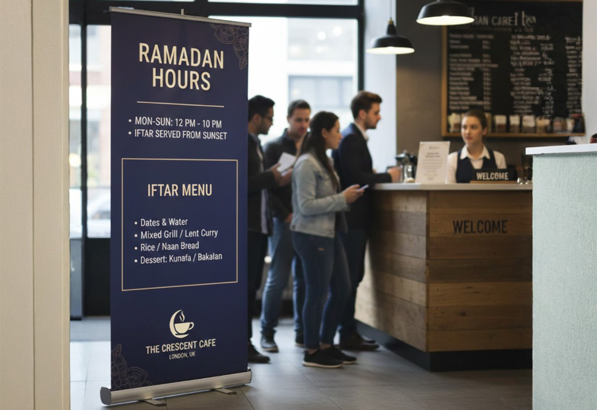 Cafe Ramadan Banner Stands