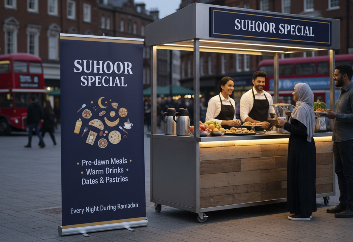 Food Stall Ramadan Banner Stands