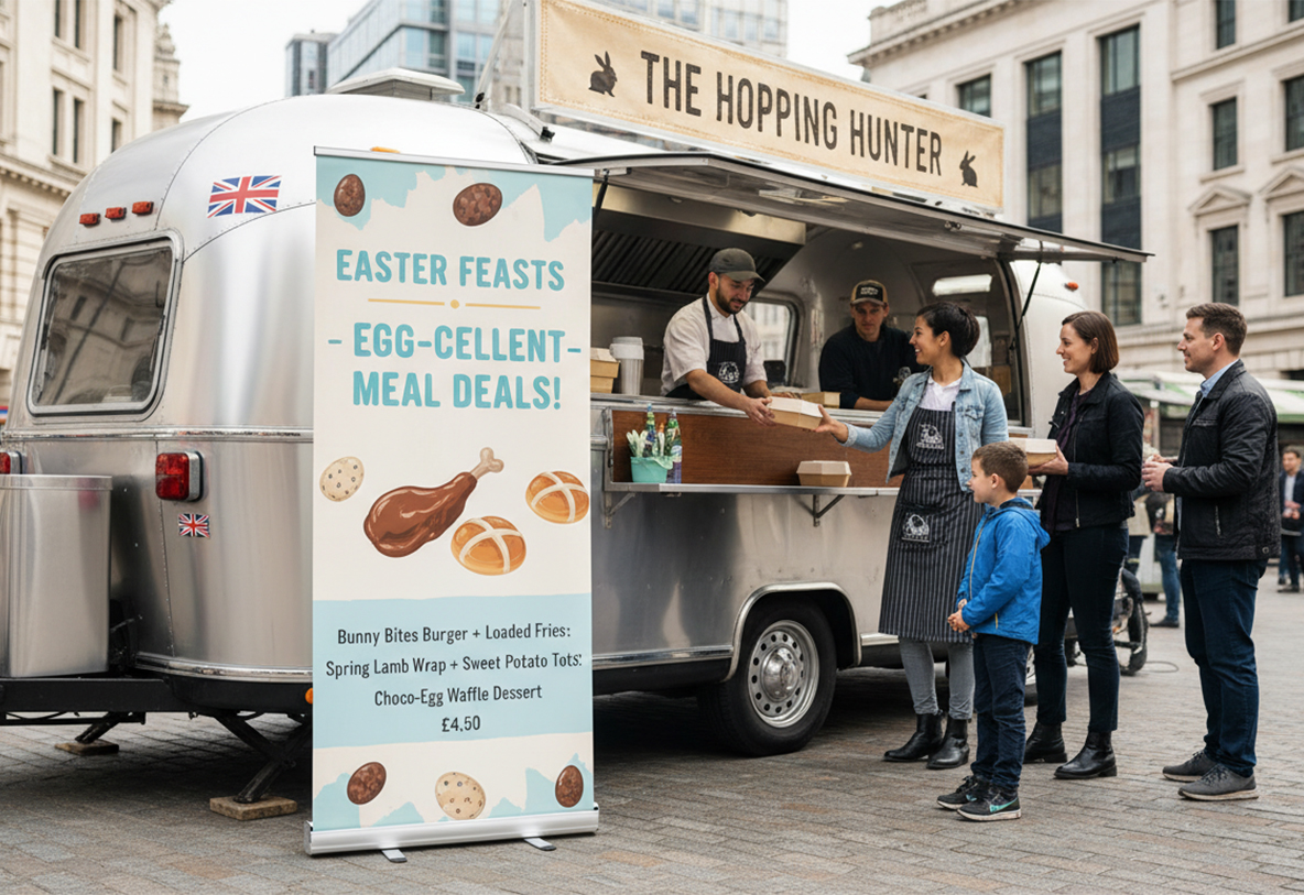 Food Truck Easter Banner Stands