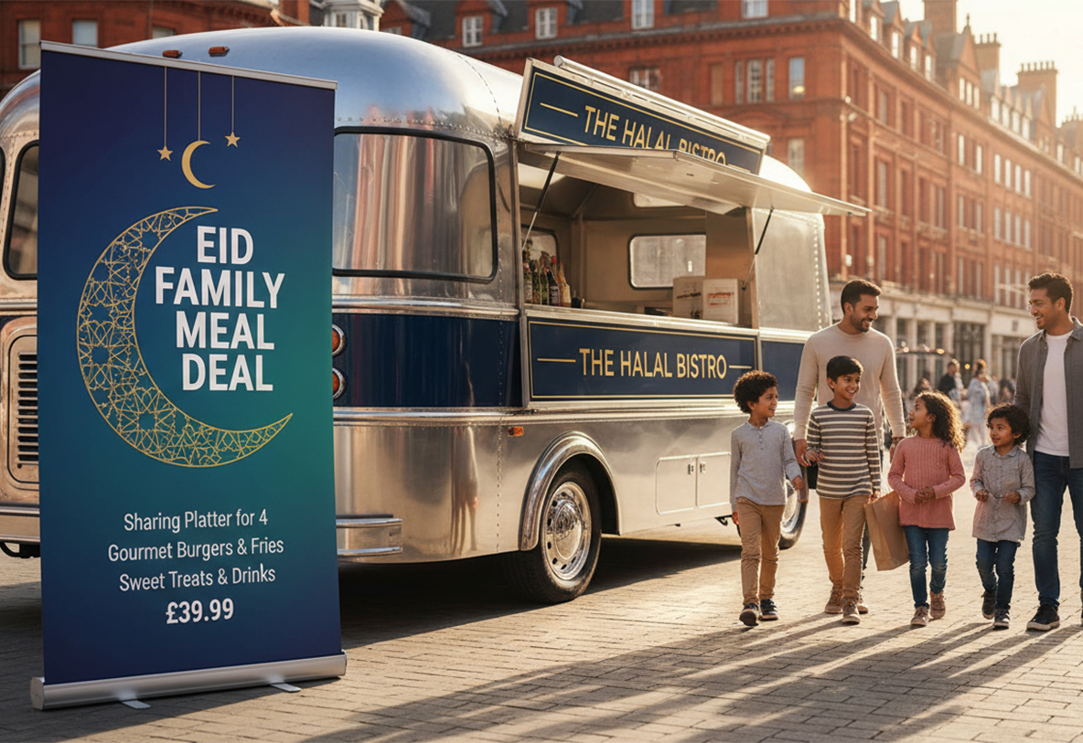 Food Truck Eid Banner Stands