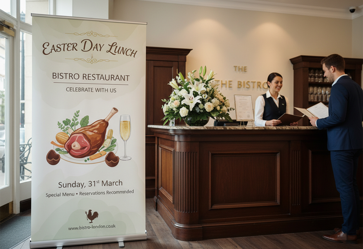 Bistro Easter Banner Stands
