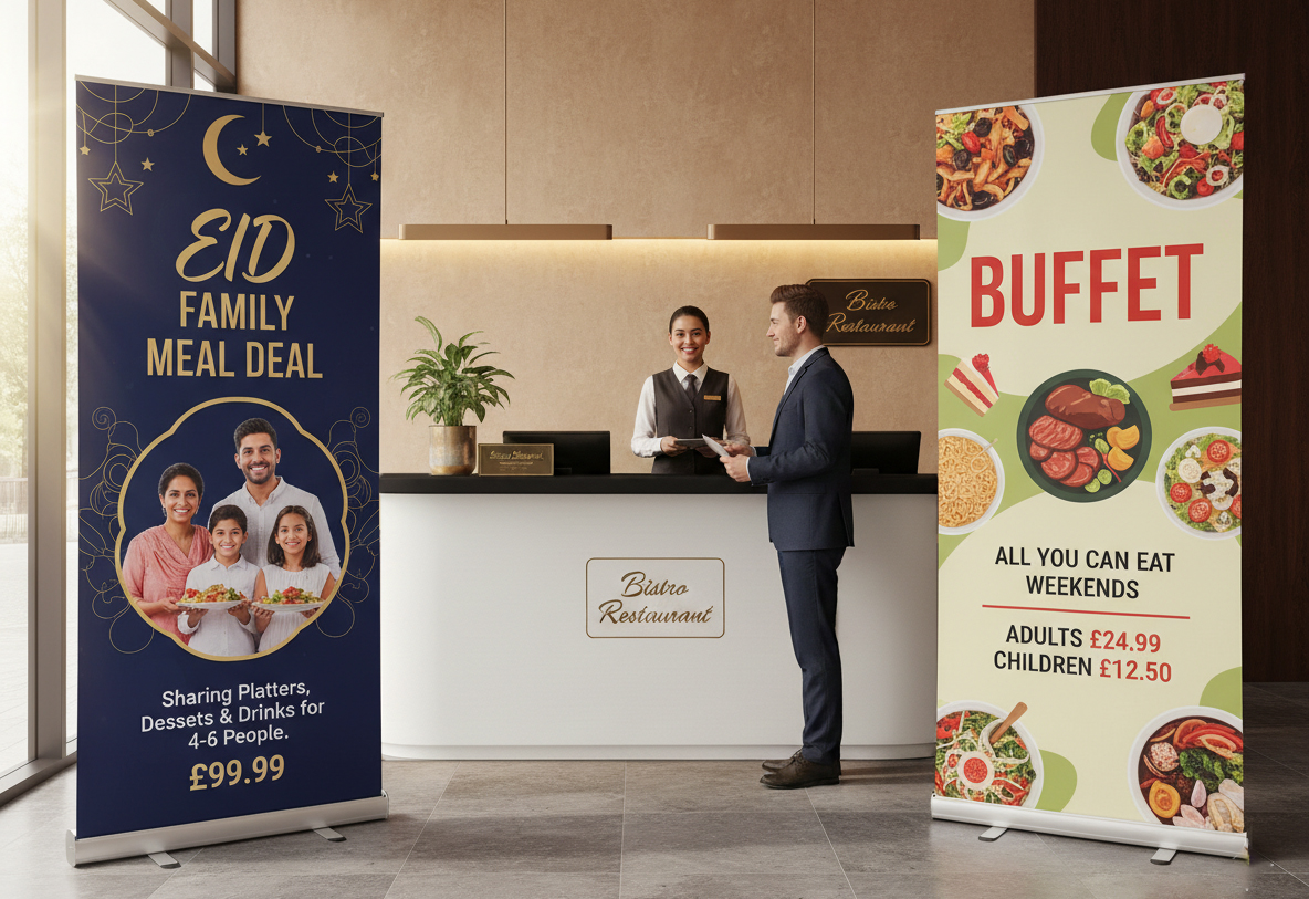 Bistro Eid Banner Stands