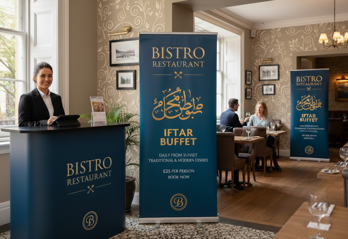 Bistro Ramadan Banner Stands