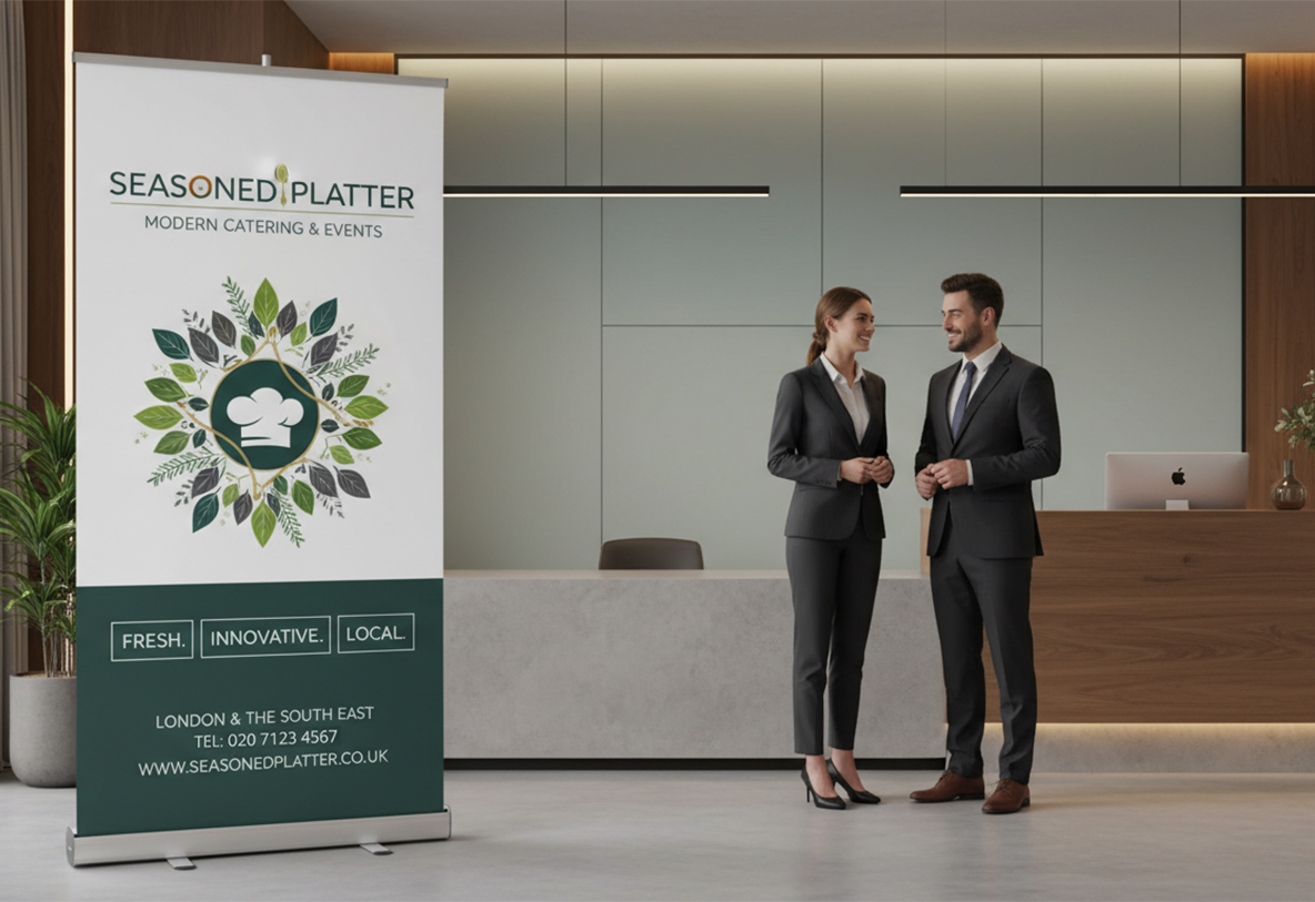 Caterer Reception Banner Stands