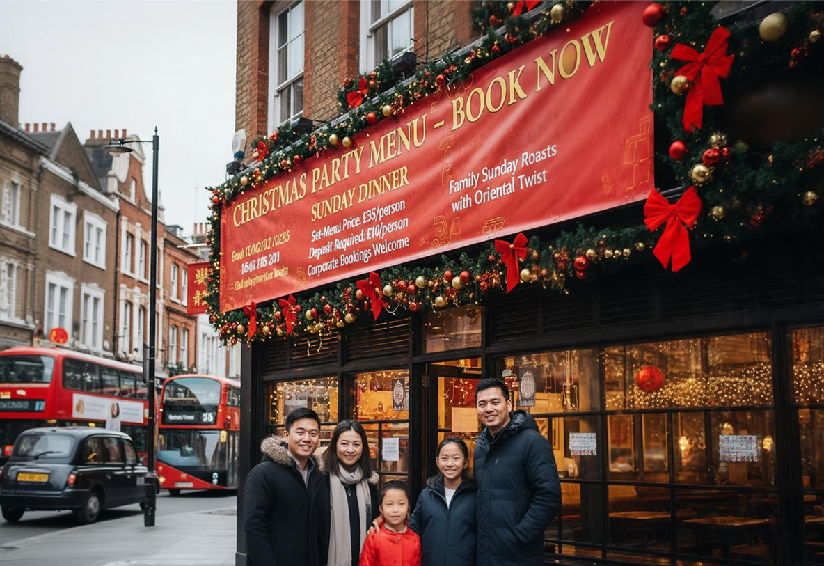 Chinese Restaurant Christmas Printing