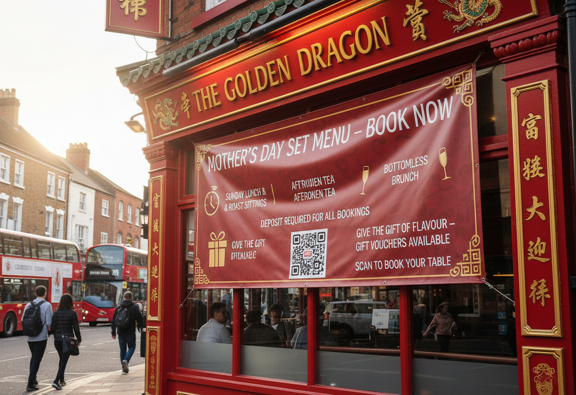 Chinese Restaurant Mothers Day Printing