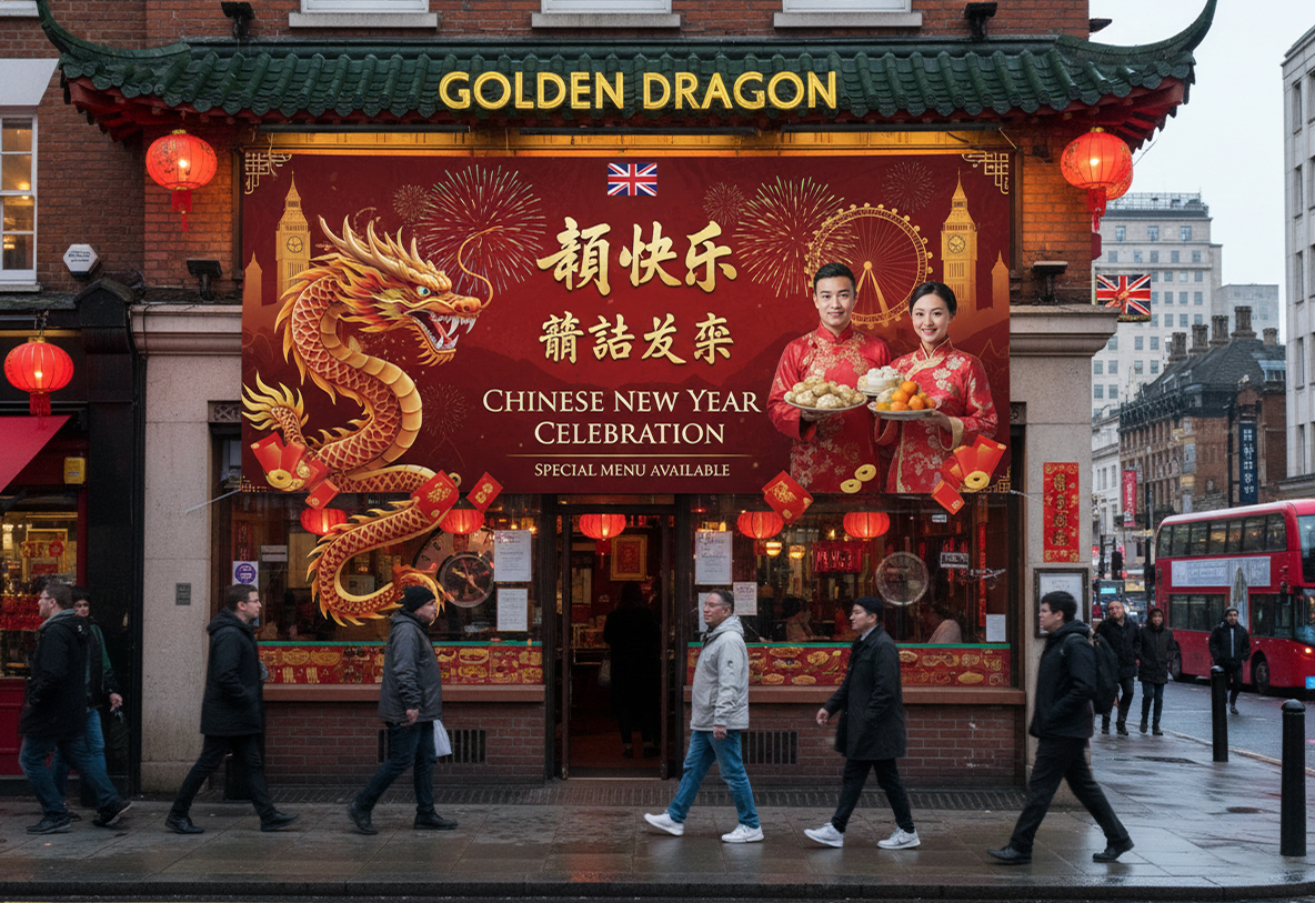 Chinese Restaurant New Year Printing