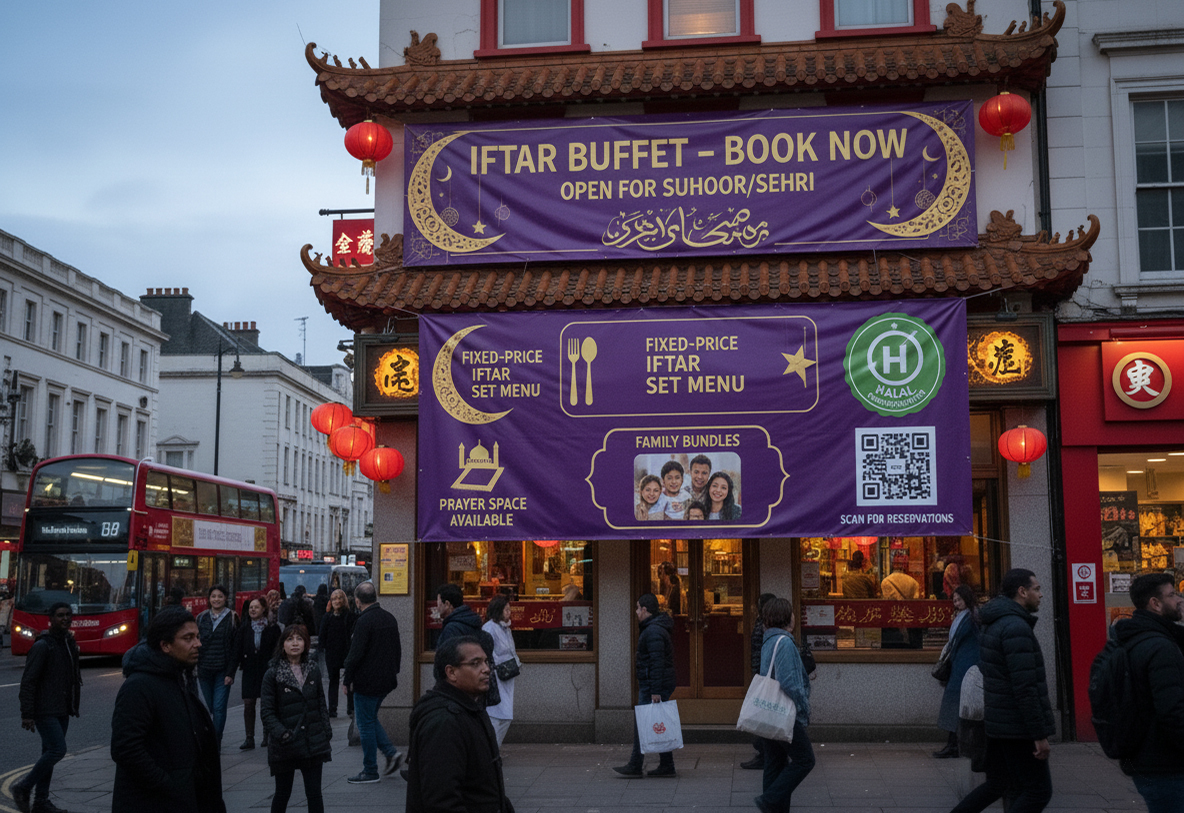 Chinese Restaurant Ramadan Printing