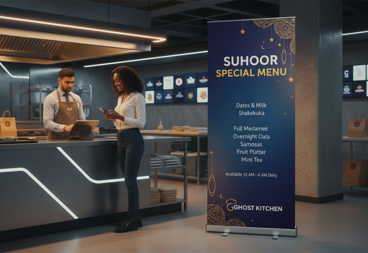 Ghost Kitchen Ramadan Banner Stands
