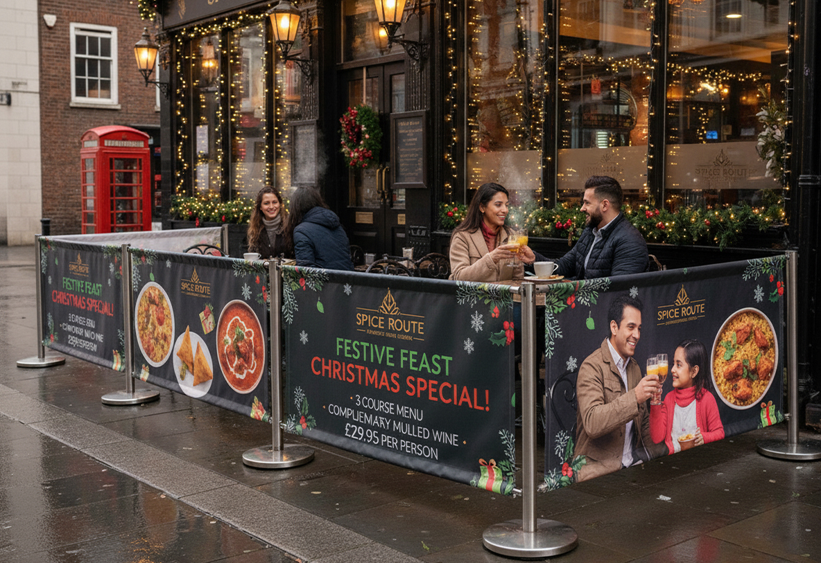 Indian Restaurant Christmas Printing