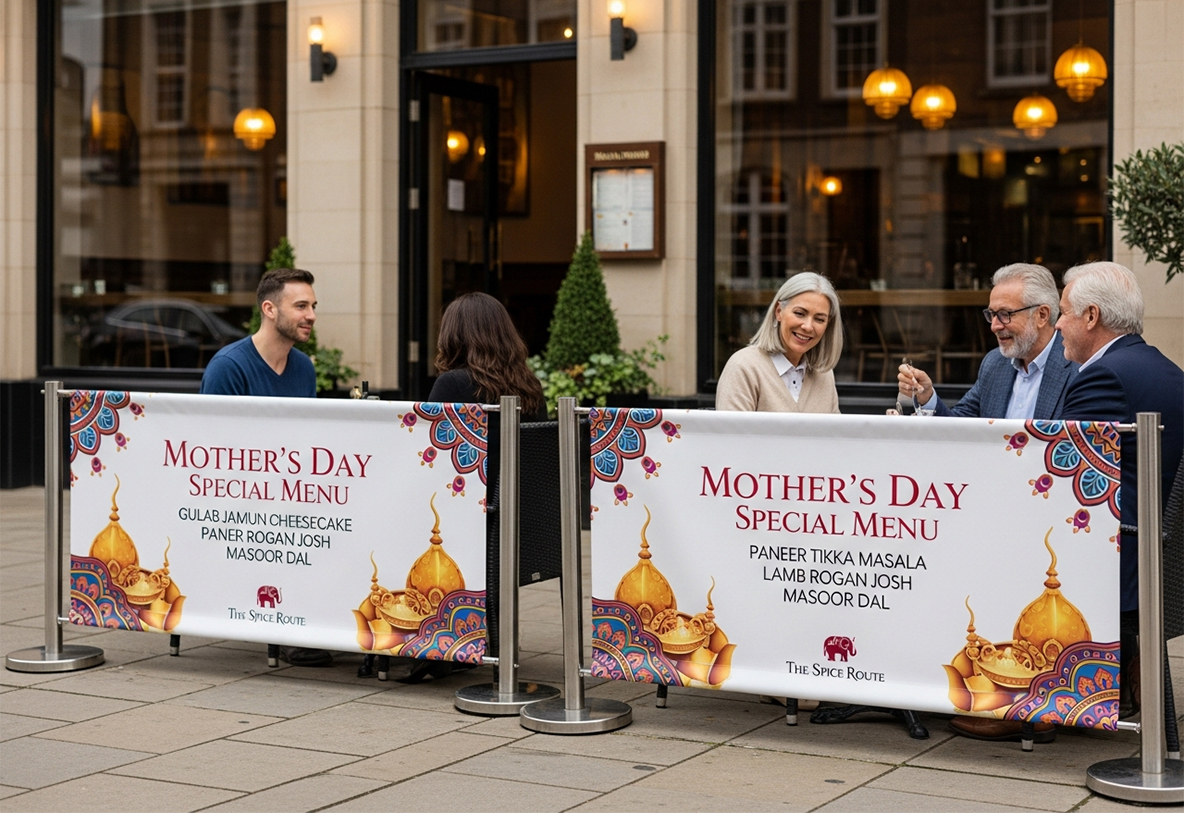 Indian Restaurant Mothers Day Printing