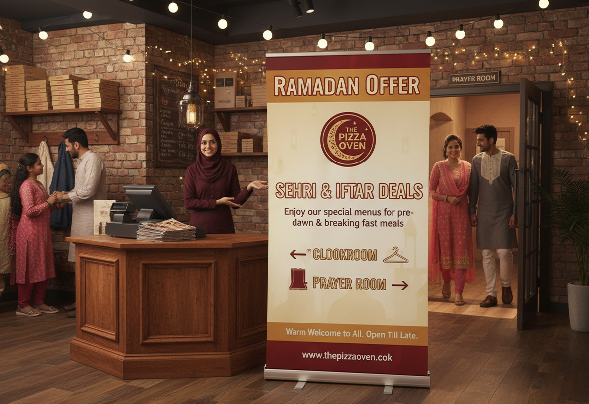 Pizzeria Ramadan Banner Stands