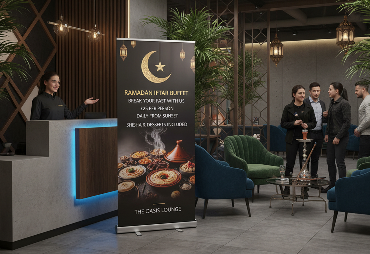Sheesha Lounge Ramadan Banner Stands