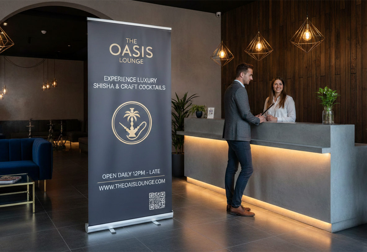Sheesha Lounge Banner Stands
