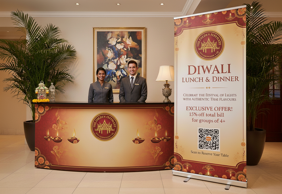 Thai Restaurant Diwali Printing