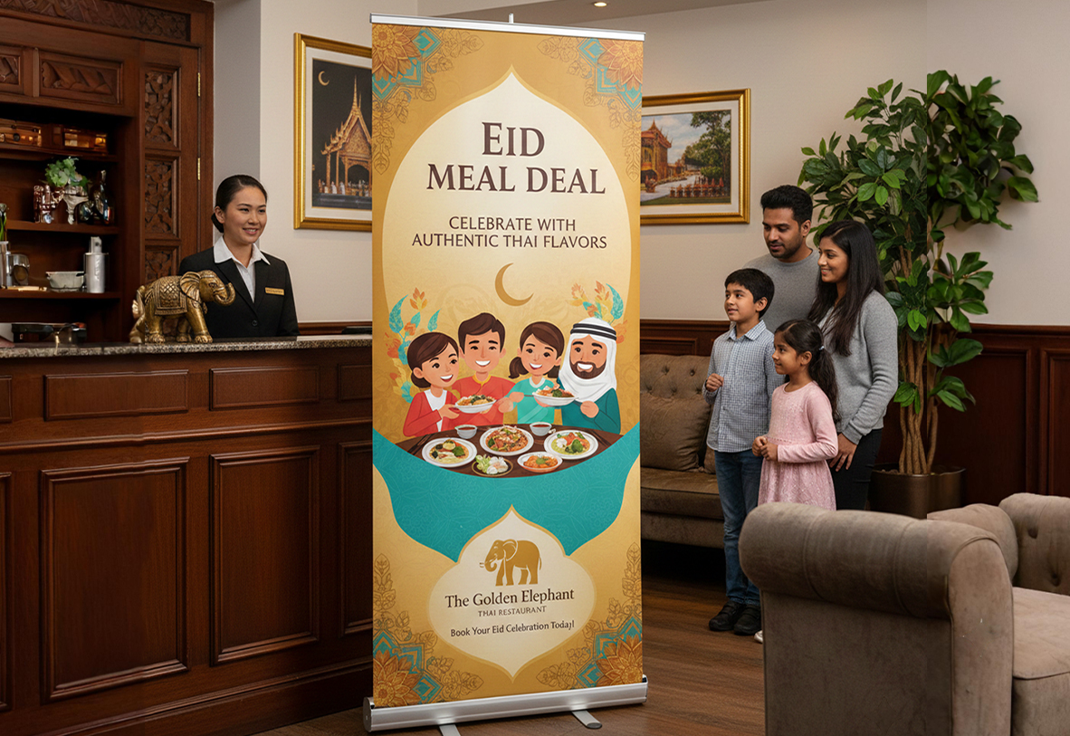 Thai Restaurant Eid Banner Stands