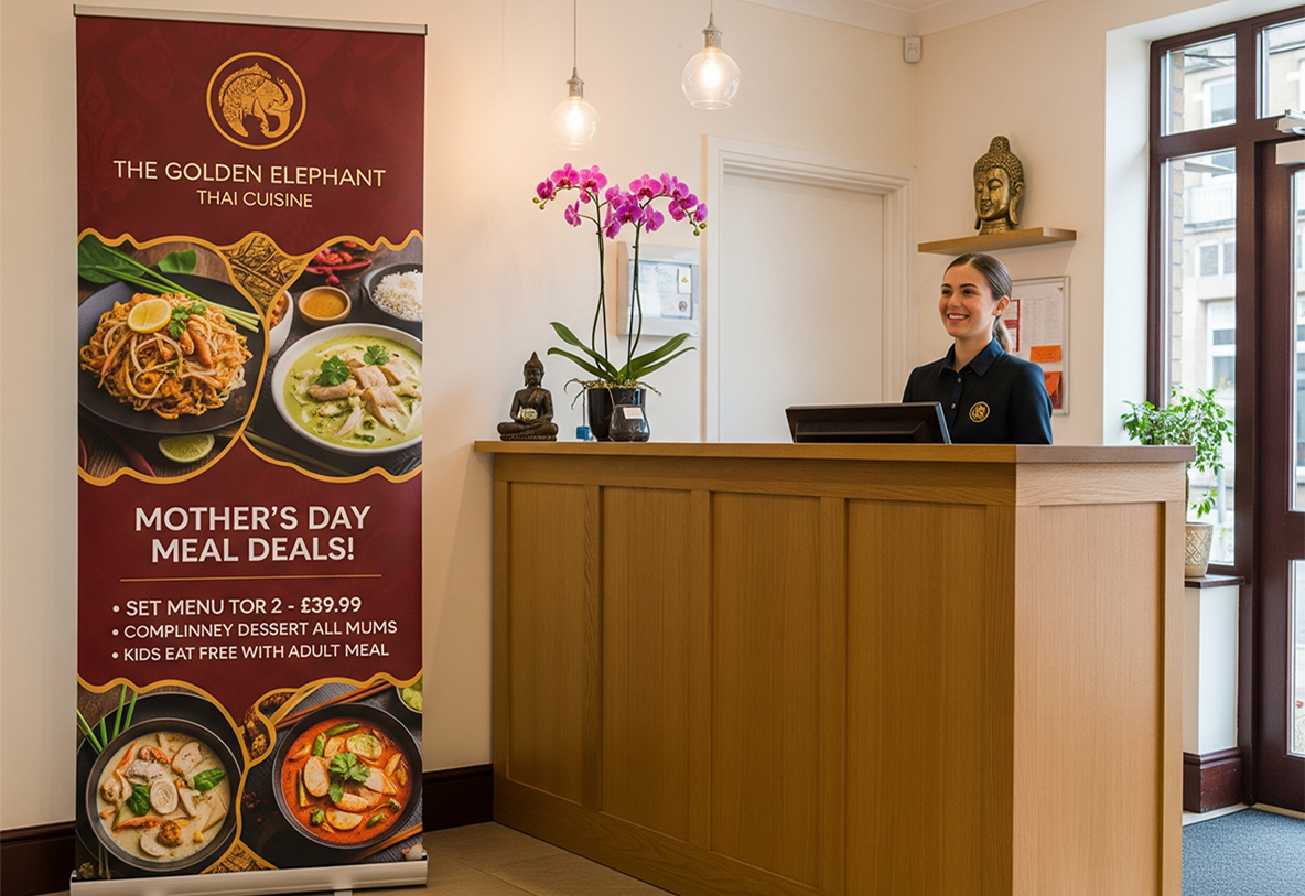 Thai Restaurant Mothers Day Banner Stands