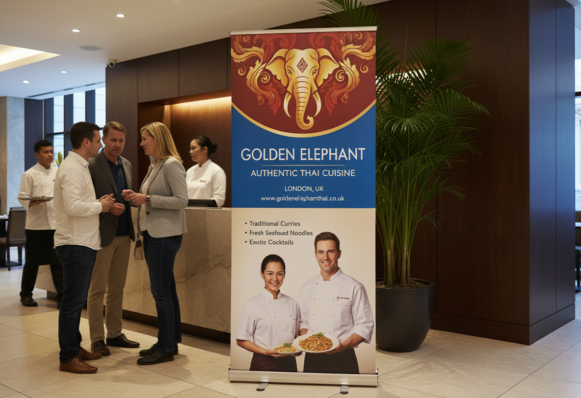 Thai Restaurant Reception Banner Stands