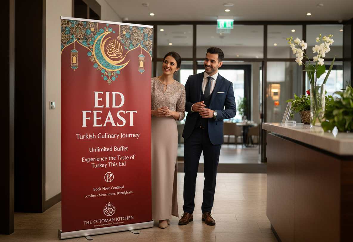 Turkish Restaurant Eid Banner Stands