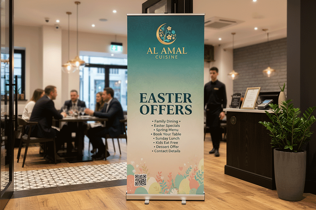 Arabian Restaurant Easter Banner Stands