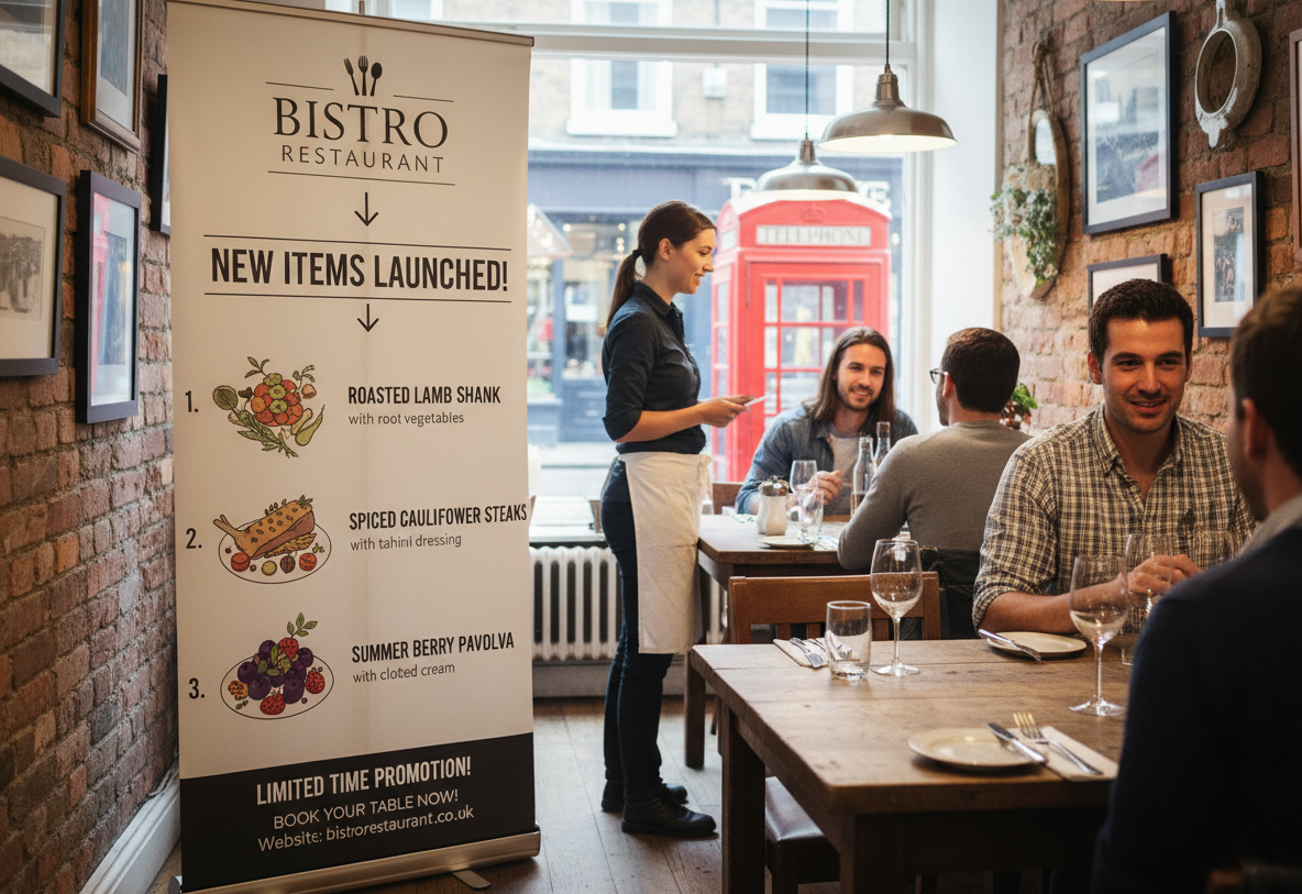 Bistro Dining Area Display Stands